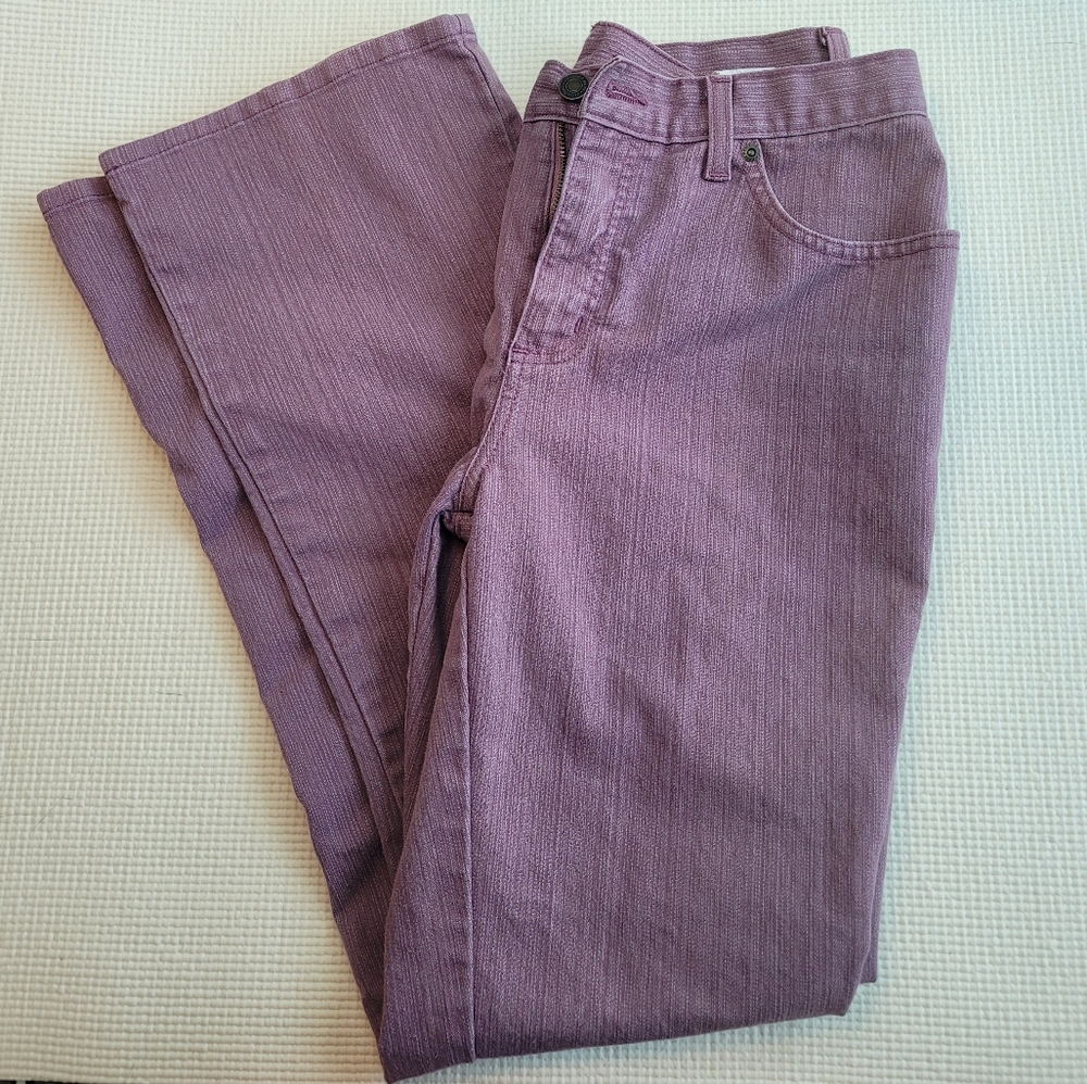 Faded Purple Denim Pants